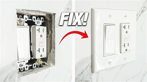 how do you fix a sunken electric box|How To Fix Sunken Outlet .